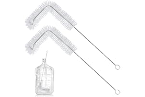 Aieve Carboy Brush, Carboy Cleaning Brush, 2 Pack 28” Nylon 5 Gallon Carboy Brush Brewing Supplies Carboy Bottle Brushes