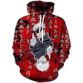 Gojo Satoru Hoodie Costume Cosplay Sweatshirt Sweater 3D Novelty Hooded Pullover for Men Women