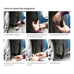 MOERTIFEI Car Mudguard Mud Flaps Splash Guard