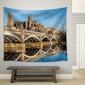 View of City of Salamanca, Spain - Fabric Wall Tapestry Home Decor - 51x60 inches