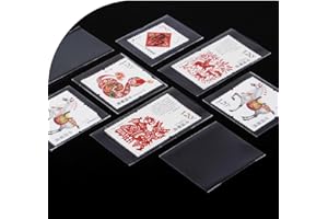 Philatelic Supplies OPP Stamp Protection Bags 8 Models, 95 pcs Each, Total 760 Stamps for Collection, philatelic Storage and 
