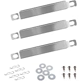 BBQration 3-Pack Universal Adjustable Crossover Tubes for Charbroil | Carryover Tubes for Charbroil Kenmore and Others Most Gas Grill