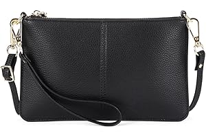 SENDEFN Leather Wristlet Clutch Small Women Crossbody Shoulder Bag Wallet Purses RIFD Card Slots