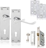 XFORT Chrome Elegance Range Victorian Lever Lock Set for Internal Doors view 7