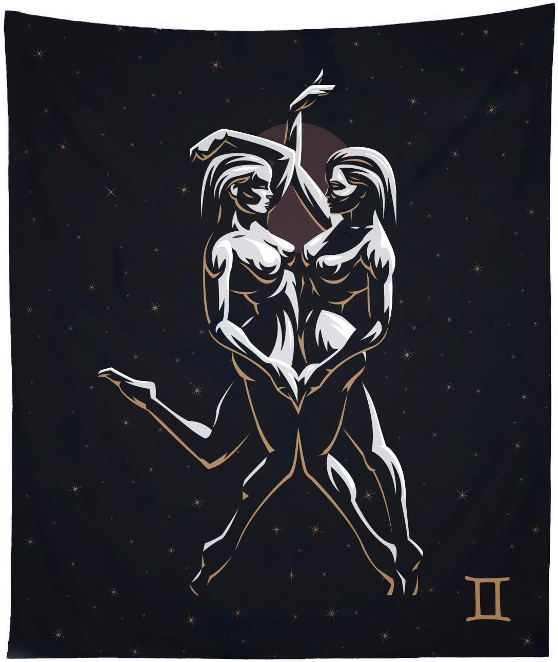 THE UNIVERSAL SIGNS Astrology Horoscope Zodiac Tapestry Decor Wall Hanging (Gemini) Blanket Bedspread Beach Towels Picnic Mat Home Decor