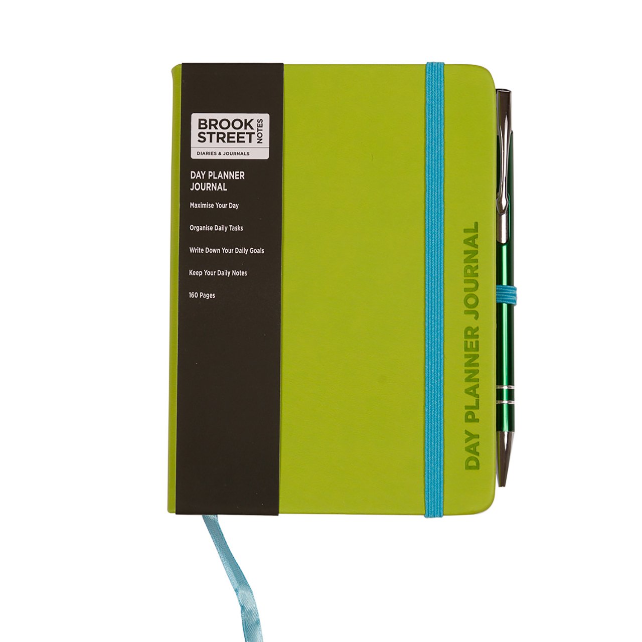 Day Planner Notebook - Hardback A6 (Lime Green)