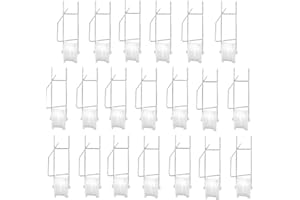 Bandelt 20 Pack Tomato Trellis Roller Hooks with 15M Twine for Tomato,Plant, Greenhouse,Flower Vine Twine Crop Trellis Kit Plant Roller Hook