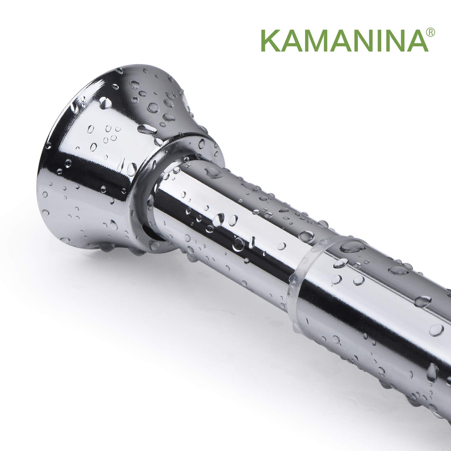 Kamanina 1 Inch Shower Curtain Rod 54 To 90 Inches Chrome