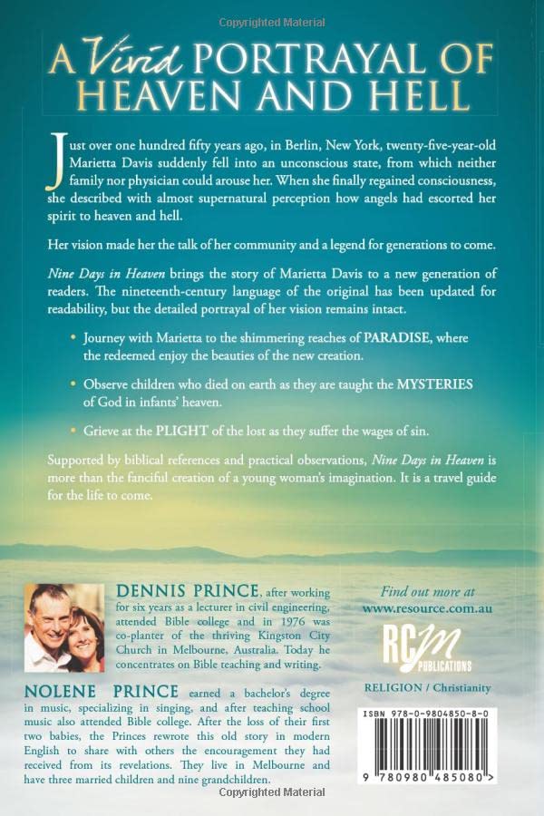 Nine Days in Heaven: A True Story Nine Days in Heaven: A True Story Nine Days in Heaven: A True Story Paperback Kindle Audible Audiobook Hardcover Audio CD