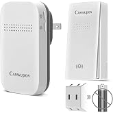 Wireless Doorbell for Home, Plug-In Door Bell Chime, No Battery Required | No Battery Required: Self-powered button; waterproof, plug-through receiver, 1300ft range, 38 ringtones &amp; 120dB loud chime.