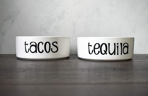 ceramic dog bowl set