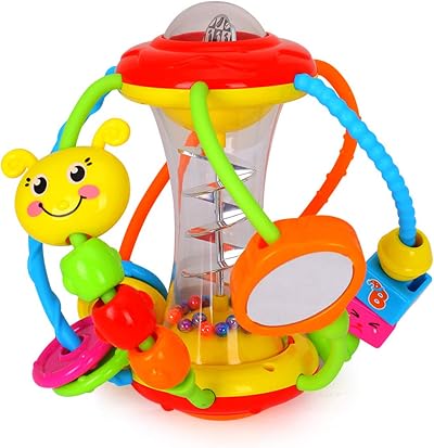 HOLA Baby Rattle Toy Set Sensory Ball 0-6 Months Educational Gift