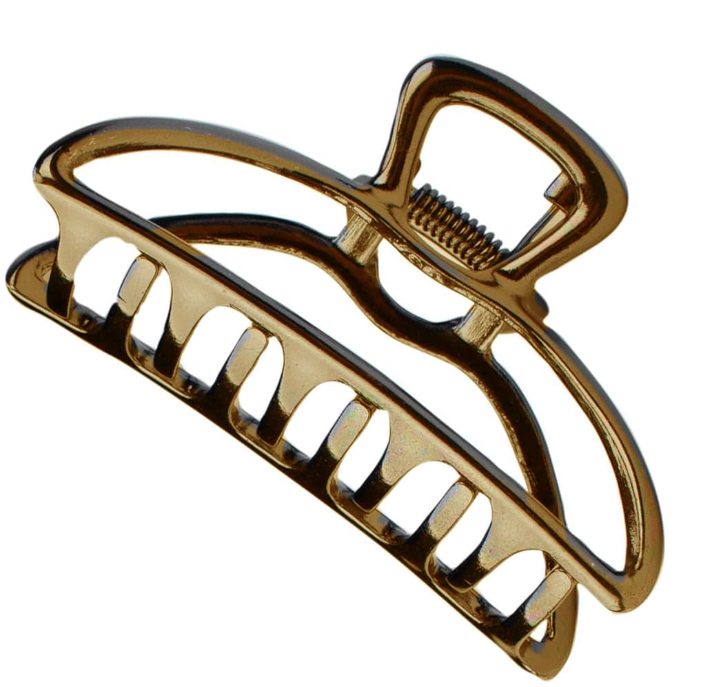 TROTH FASHION Metal Antique Gold Plated Hair Clips Women, Crystal Rhinestone Hair Claw, Diamante Hair Clamp, Anti Slip Large Claw Clips for Thin & Thick Hair, Hair Styling Accessories Women — image 1