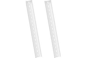 Oruola 2 Pack Silver Aluminum Rails,Din Rail Mount,Aluminum DIN Rails for Industrial Dins Rail Mount Applications,300mm Long x 35mm Wide x 7.5mm High