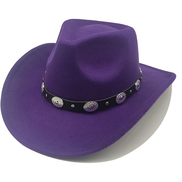 3412 Sparkly Sequin Cowboy Hat With Suede String Trim, Purple C.C Sparkly Sequin Cowboy Hat with Suede String Trim, Purple  main image 4