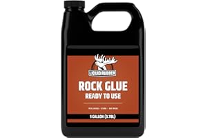Liquid Rubber Rock Glue Professional Grade Landscaping Stone and Pea Gravel Stabilizer Ready to Use Clear Drying Permeable Wa