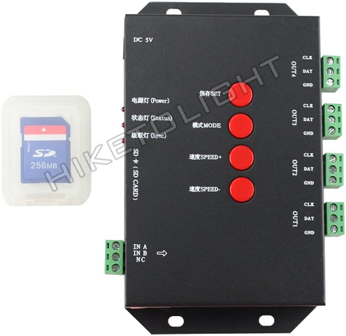 HIKETOLIGHT LED Pixel Controller T-4000S Control 4096 pixels for LED Strip SMD2811 and SMD2801