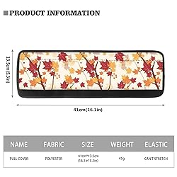 ASQVTIFE Maple Leaves Fridge Door Handle Covers Set