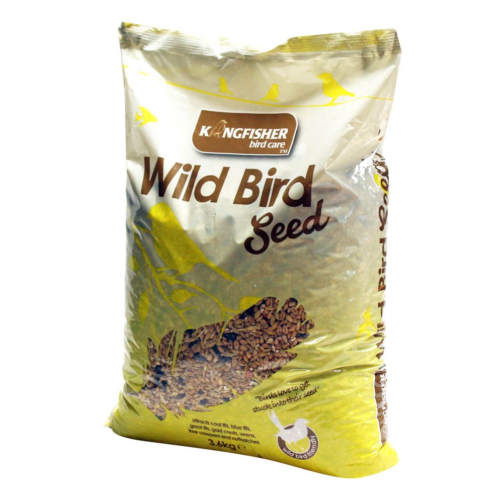 Natures Market King Fisher Wild Bird Seed Bag, 3.6 kg, Transparent