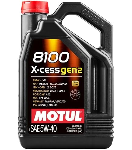 Amazon.com: MOTUL 8100 X-Cess Gen 2 SAE 5W40 Full Synthetic Motor