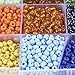 PH Pandahall 5850pcs Seed Beads 15 Color 6/0 Mini Beads 4mm Waist Beads Bulk for Friendship Bracelet Making Summer Seaside Beading Weaving