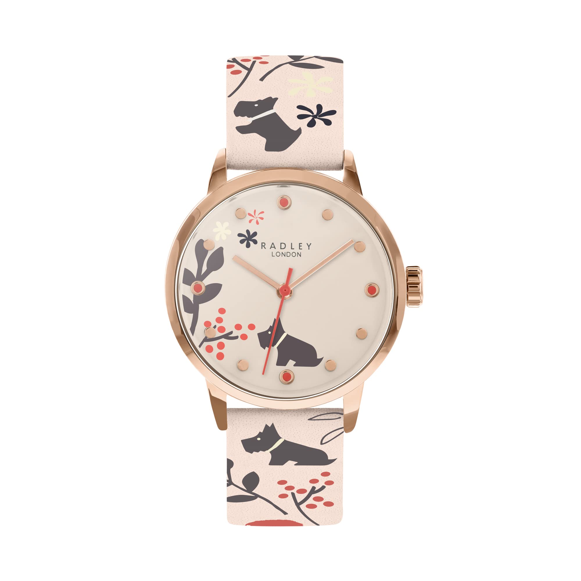 RADLEY Floral Ladies Leather Strap Epping Forest Watch RY2930A