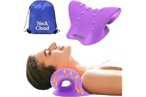 Neck Cloud - Cervical Traction Device, Neck Cloud for Hump, Cervical Neck Traction Device, Neck and Shoulder Relaxer,Neck Stretcher Cervical Traction for Tmj Pain Relief (Purple)
