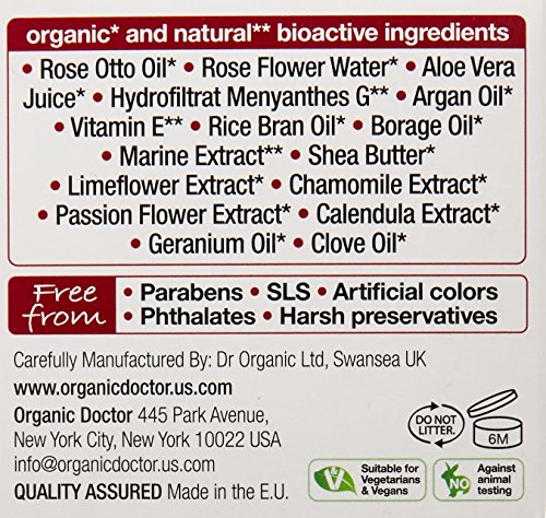 Organic Doctor Rose Otto Day Cream, 1.7 Fluid Ounce