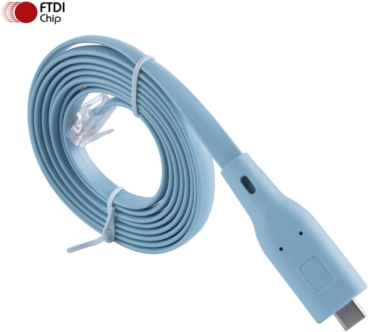 FTDI USB C Type C to RJ45 RS232 Console Router Serial Cable for Cisco/Huawei Router to Laptop (6ft) - Image 4