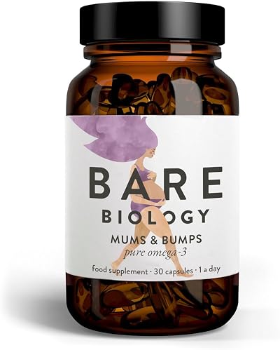 Bare Biology Omega 3 Pregnancy Mums & Bumps Fish Oil 30 Servings DHA 560mg