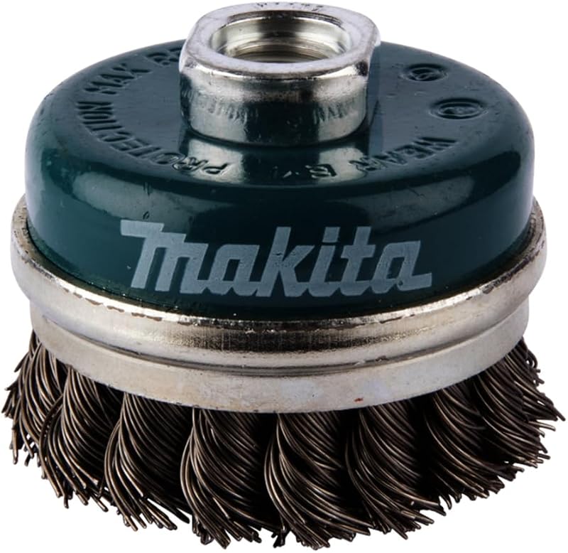 Makita D-24153 60mm Bowl Cup Brush M14 Knotted Steel Wire for Angle Grinders