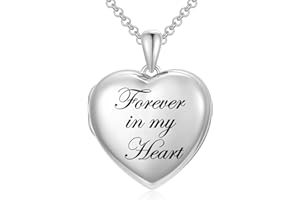 SOULMEET 10K 14K 18K Solid White Gold/Silver Minimalist Style/Infinity Sunflower Heart/Oval Locket Necklace That Holds 1 or 2