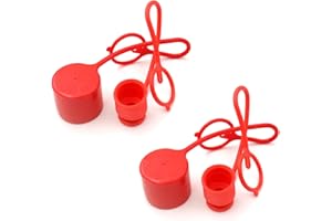 1/2" Skid Steer Bobcat Flat Face Hydraulic Coupler Dust Cap and Plug,CEKER Rubber Covers for ISO 16028 1/2 Hydraulic Male Female Coupling 2set