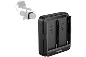 SmallRig Dual NP-F Battery Plate, Power Supply for D-Tap, DC, USB-C Ports, Adapter Mount Plate for NP-F550 / 570/750 / 770/95