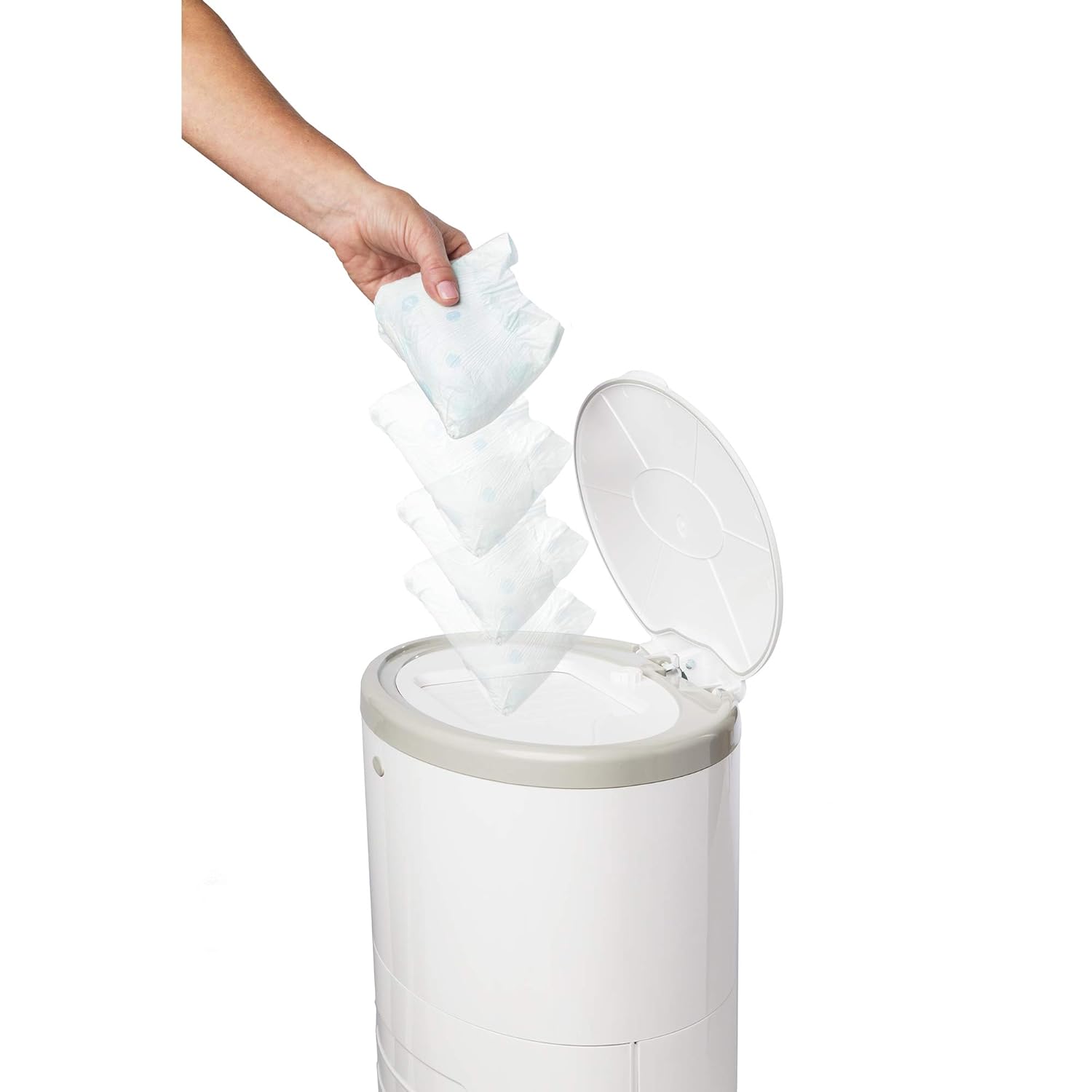 Dékor Classic Diaper Pail Gift Set – White | Comes with Over a Year's Supply Worth of Dékor Refills!: Baby