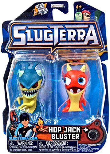 Slugterra SERIES 3 Mini Figure 2-Pack Hop Jack & Bluster [Includes Code for Exclusive Game Items]