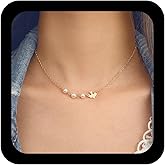 YienDoo Gold Peace Dove Necklace Choker Chain Pearl Pendant Bird Necklace Pacifist Charm Women's Jewelry Gift