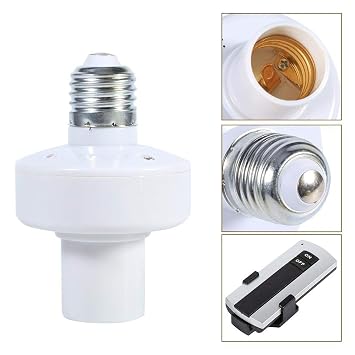 E27 Tornillo Inalámbrico Control remoto Lámpara de luz Bombilla ...