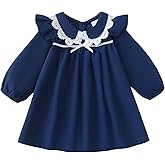 Kucnuzki Baby Girl Clothes Ruffle Long Sleeve Casual Plaid Dress Fall Winter Toddler Girls Dresses Cute Kids Clothes