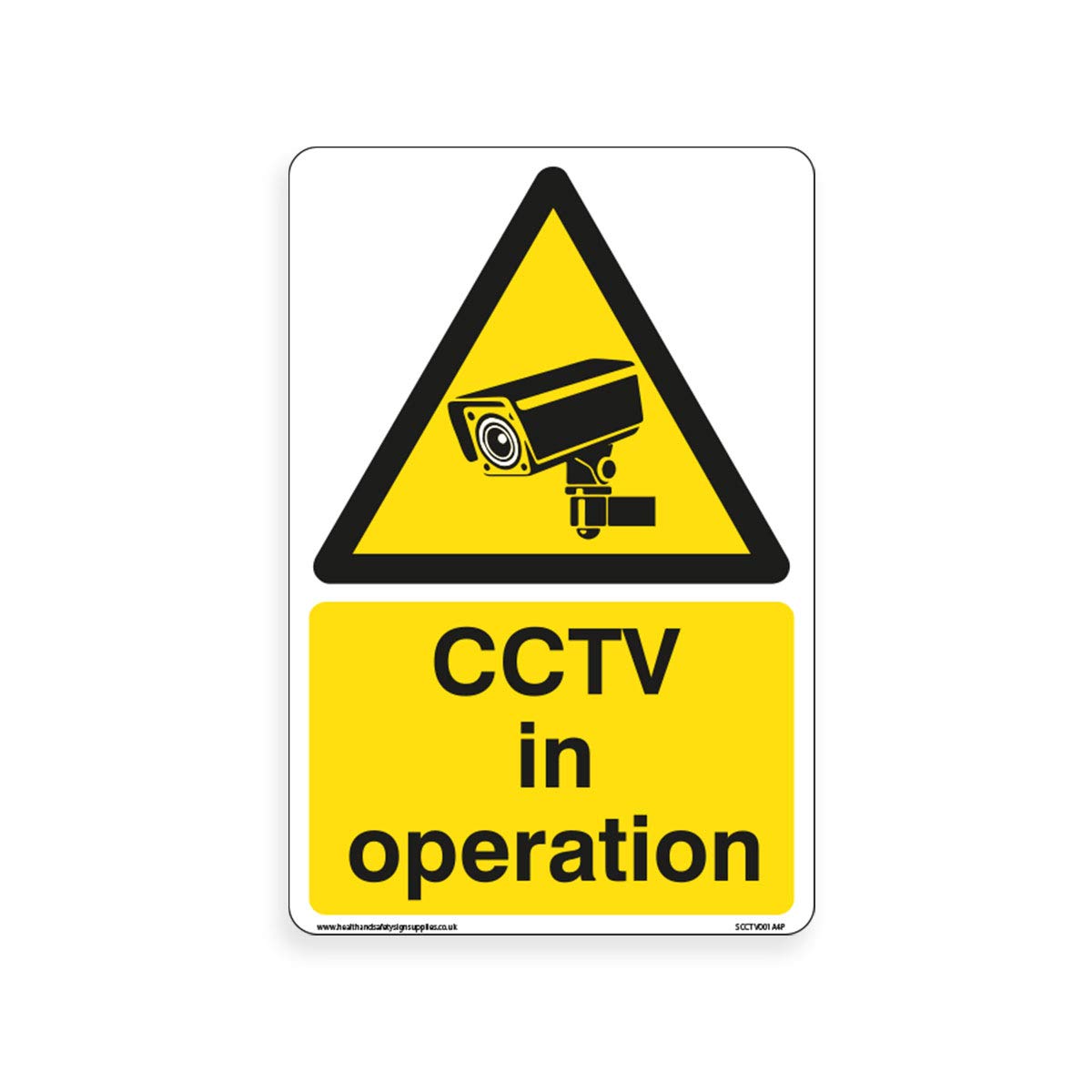 CCTV in operation sign – Standard [3mm Aluminium Composite, 150mm x ...