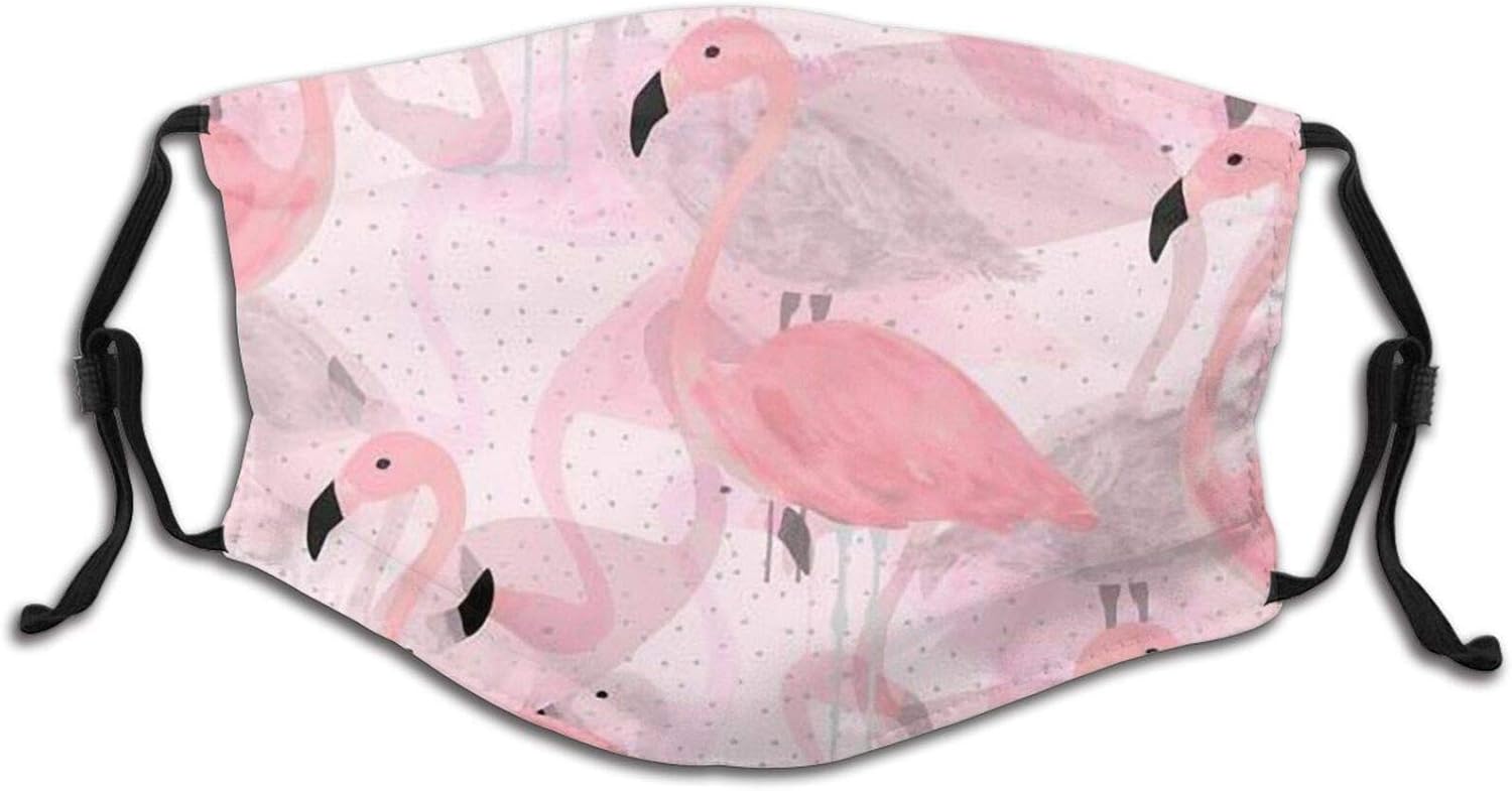 Maschera viso per bambini fenicottero lavabile