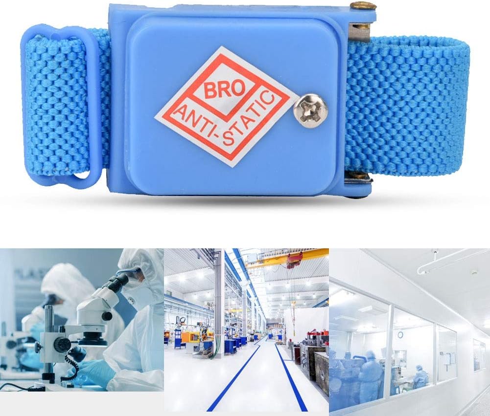 Anti Static Bracelet Electrostatic, ESD Discharge Cable Band Wrist Strap for Production Line Personnel and Individuals with High Electrostatic Index - Image 5