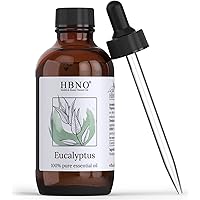 HBNO Eucalyptus Essential Oil 4 oz (120 ml) - 100% Pure & Natural Eucalyptus Essential Oil for Diffuser - Eucalyptus Oil Esse