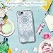 LK Case for Google Pixel 2, [Shock Absorbing] White Henna Mandala Floral Lace Clear Design Printed Air Hybrid with TPU Bumper Protective Case Cover for Google Pixel 2