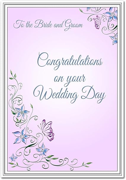 Biglietto Di Congratulazioni Per Matrimonio Extra Special Wedding Day Wishes Wedding Keepsake Vuoto All Interno Per