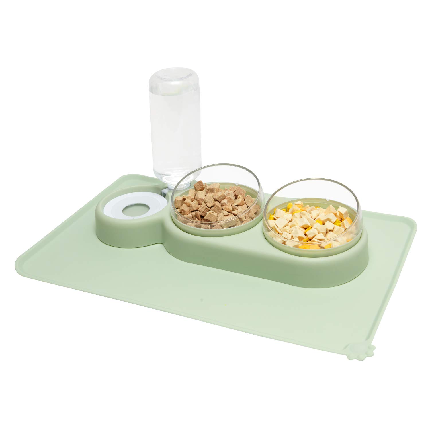 Cat Food And Water Bowls Set With Spill Proof Mat Desertcart INDIA