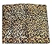 Downtown Pet Supply Thermal Cat Bed - Insulated Cat Mat with Aluminum Film & Sherpa Backing - Washer Safe Faux Fur Cover - Self-Warming Nap - Regular - Animal Print Beige - 22 x 19in