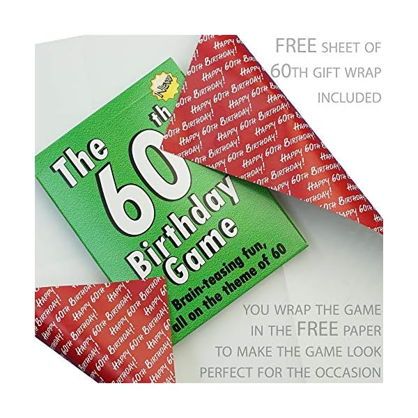 The 60th Birthday Game: a fun gift or present specially for people turning sixty. Also works as an amusing little 60th…