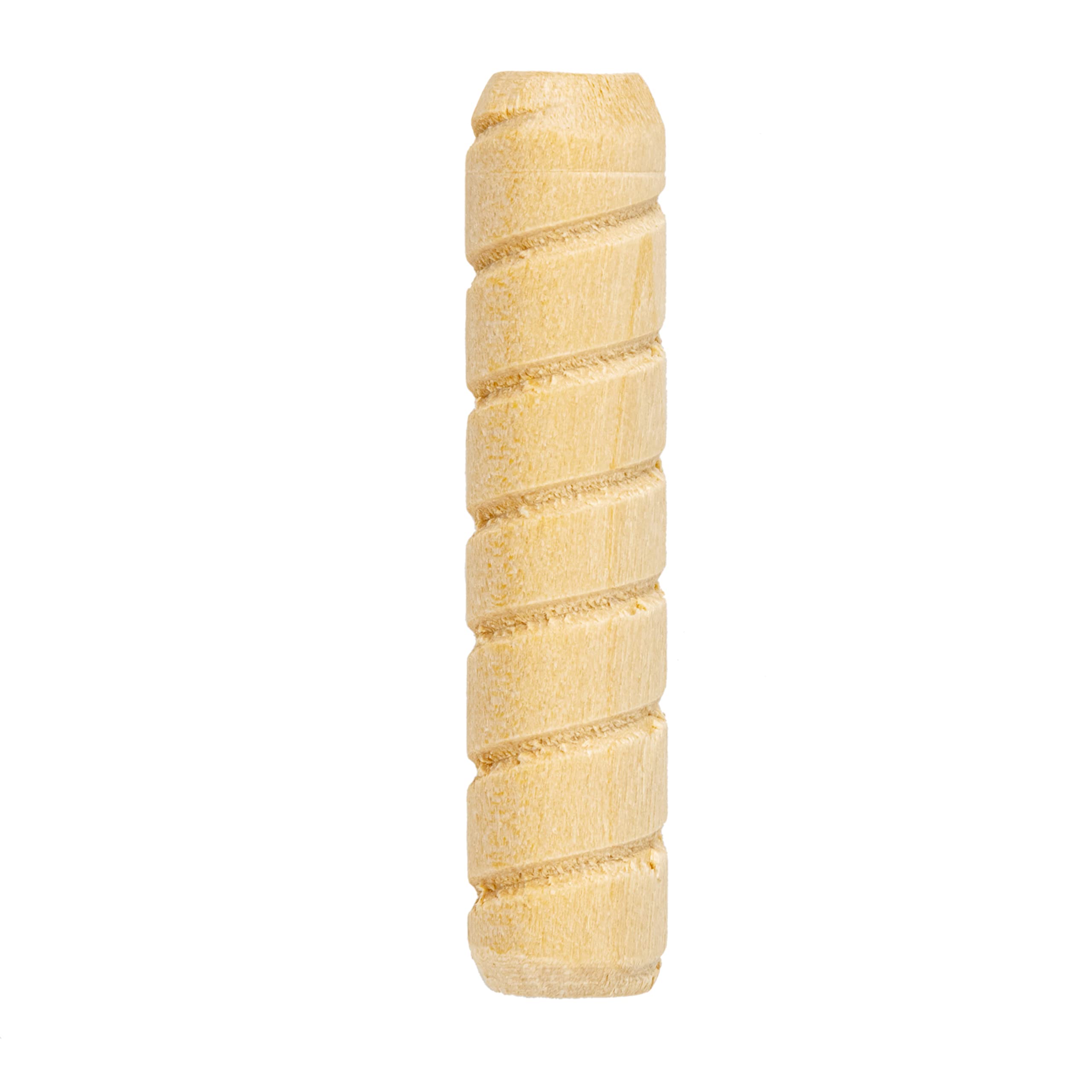 Photo 1 of Spiral Grooved Hardwood Dowel Pins | 7/16" X 2" | Pack of 50 Approx. | Wooden Furniture Dowel Pins for Strong Connection | Furniture Making, Refurbishing or Crafts | UA-720-W