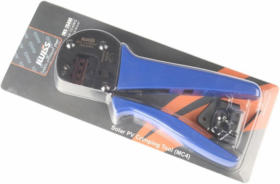 IWISS MC4 Solar Crimping Tools for AWG 14-10(2.5/4/6.0mm2) Solar Panel PV Cables: Home Improvement
